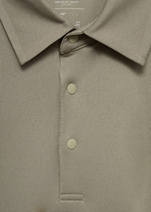 Nouveauté 2026 – Polos de golf pour hommes en maille unie, personnalisables avec logo, respirants, à manches courtes, pour le sport en extérieur, coupe ajustée - Product Image 6