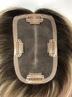 Topper respirant en cheveux humains naturels, système de remplacement pour femmes, couverture indétectable pour cheveux clairsemés, mono-topper
