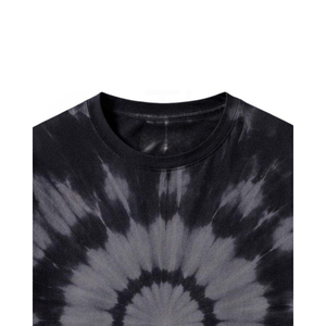 Camiseta de Manga Corta con Cuello Redondo y Estampado Tie-Dye para Hombre, Informal, de Punto, Corte Regular, 100% Algodón - Product Image 3