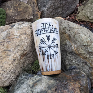 Vaso de Chupito Vikingo de Cuerno, Vaso de Cuerno Artesanal, Cuerno Vikingo Medieval, Tamaño Personalizable, Mejor Calidad de la India por FWE - Product Image 3