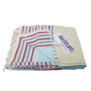Eco-Friendly Cotton Fouta Terry <b>Towel</b> Stylish and Reusable Designed for Comfort at Home Beach - Product Image 3