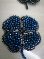 Broche en velours brodée à la main de haute qualité, écologique, avec des thèmes nautiques et d'anges végétaux pour la décoration de Noël, HUSSAIN CRAFTS