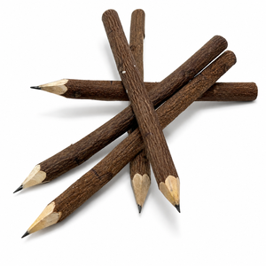 Lápices de madera de Neem cortados a mano Conifer Handmades, grafito natural rústico, color y forma personalizados, reutilizables, ecológicos. - Product Image 1