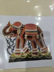 งานแกะสลักหนังวัวทำมือแบบไทย น้ำหนักเบา ทันสมัย เหมาะสำหรับตกแต่งบ้านและเป็นของขวัญ - Product Image 2