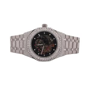 Nuevo Reloj VVS Moissanite con Diamantes, Reloj Clásico de Lujo Estilo Hip Hop, Reloj Mecánico Automático para Hombre de Fabricante Indio - Product Image 1