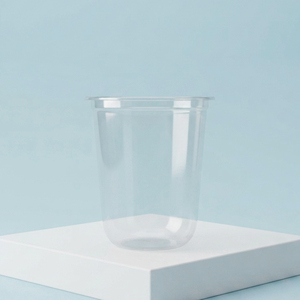 Transparent PP Single Wall <b>Plastic</b> <b>Cups</b> with Lids 12-16oz 95mm Diameter Disposable <b>Cups</b> for Beverage Tea Coffee - Product Image 1