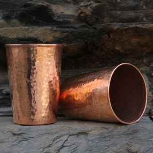 Copper glasses premium water <b>cup</b> set ayurvedic health drinkware eco friendly <b>reusable</b> durable for home kitchen use - Product Image 1