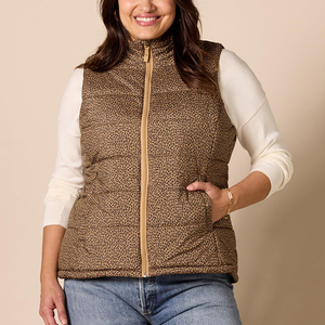 Chaleco Acolchado Vintage de Lana para Mujer, Chaleco Cortavientos sin Mangas para Invierno, Talla Grande - Product Image 5