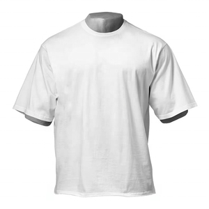 Men's T Shirt Custom Logo Manufacturer Streetwear Oversized Crew Neck Tee <b>Top</b> Cotton Heavy Weight T-Shirt for Men High Quality - Product Image 1