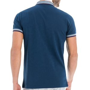 เสื้อกอล์ฟลำลองถักนิตติ้งพรีเมียมสำหรับผู้ชาย ตัดเย็บตามสั่ง ผ้าฝ้าย 100% ไซส์ใหญ่ ระบายอากาศได้ดี สวมใส่สบาย พิมพ์ลาย ป้องกันรอยยับ - Product Image 4