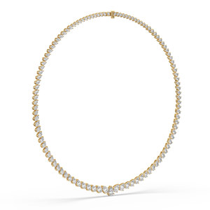 Luxeshine Women's 14.40 Carat Lab Grown Pear Brilliant Cut Diamond <b>Necklace</b> IGI Certified Luxury Jewelry - Product Image 4