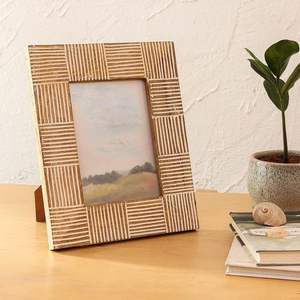 Cadre photo en bois artisanal, design unique, en bois de manguier et d'acacia, prix usine très bas. - Product Image 2