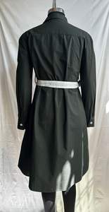 Robes d'été décontractées pour femmes, mini robes en coton popeline, col chemise, manches longues avec ceinture ajustable, robe de style chemise pour tous les jours - Product Image 4