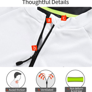 <b>White</b> Men's Short Sleeve 2026 High Quality Quick Dry Custom <b>Cycling</b> <b>Jersey</b> Breathable And Comfortable <b>Cycling</b> <b>Jersey</b> - Product Image 3