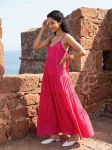 Vestido de Cambray para Mujer, Ligero, de Tela de Algodón Suave, Transpirable, Informal, para Verano, Ropa de Moda Diaria para Mujer, Proveedor de Ropa - Product Image 3