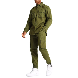 Wholesale men's <b>Printed</b> Spring Sportswear Set Leopard Pattern Polyester/Cotton Anti-Bacterial Casual Loose-fitting - Product Image 3