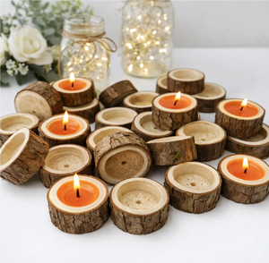 Wood <b>tealight</b> <b>candle</b> <b>holder</b> Birthday Christmas home decor Customized t-light <b>candle</b> <b>holder</b> - Product Image 6