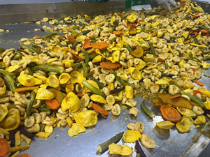 Vietnam OEM dried fruit mix Vacuum fried vegetable mix Dried mango pineapple papaya <b>Sweet</b> potato taro okra mix - Product Image 5