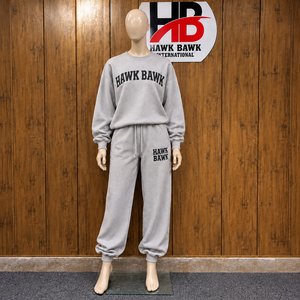 Conjunto Deportivo Informal Personalizado para Mujer, Sudadera y Pantalones Deportivos de Corte Holgado, Manga Larga con Cordón Ajustable - Product Image 1