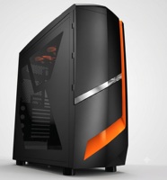 Custom Gaming Computer Case Mid Tower Aluminum tempered glass chassis front I O panel desktop housingtom