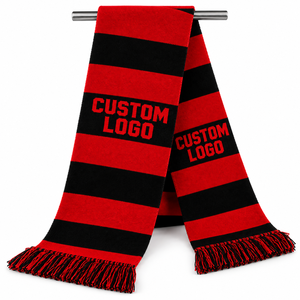 Bufanda Deportiva Personalizada de Punto con Logotipo Personalizado, Bufanda de Equipo para Fútbol, Rugby, Baloncesto, Bufanda de Invierno para Fanáticos - Product Image 1