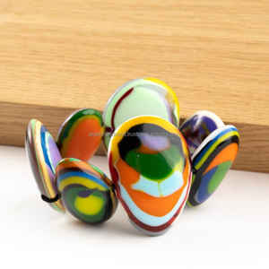 Haute qualité personnalisé femmes artisanales ange résine mode Bracelet à la main indien modèle motif couleur brin résine artisanat - Product Image 2