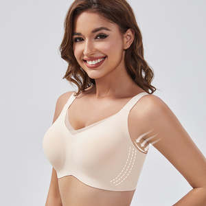 บราไร้โครงเสริมฟองน้ำ ไซส์ใหญ่พิเศษ  แบบไร้ตะเข็บ  ยกกระชับสูง  มีโลโก้ด้านหน้า สำหรับผู้หญิง ประเทศปากีสถาน - Product Image 3