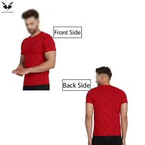 T-shirts tricotés 100 % coton pour hommes, couleur rouge et noir, confortables, qualité supérieure, best-seller, prix usine 2026 - Product Image 5