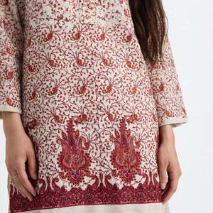 Salwar Kameez Tradicional de Lana para Mujer, Chal Bordado, Ropa Casual India y Pakistaní, Costura Personalizada, Corte Regular, India, Pakistán - Product Image 6