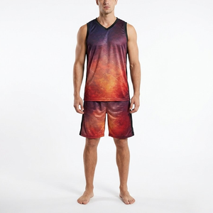 Conjunto de Camiseta y Pantalones Cortos de Baloncesto, Producción Personalizada de Fábrica - Product Image 1