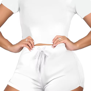 Conjunto Casual de 2 Piezas Hecho a Medida para Mujer, Camiseta y Pantalones Cortos, Disponible a Precios Económicos, Tejido Transpirable - Product Image 6