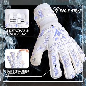 Guantes de Portero Eagle Strike Personalizables Blancos de Látex con Agarre, Protección de Muñeca, Transpirables, Ajustables y Antideslizantes, MOQ - Product Image 5