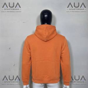 Sudadera con Capucha Naranja para Hombre AUA, Corte Regular, Felpa de Algodón, Estilo Casual para Otoño - Product Image 4