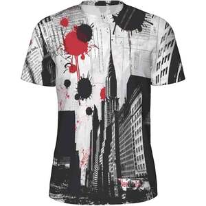 Camiseta con Estampado 3D, Transpirable, Fresca, Ligera, Flexible, Fácil de Combinar, Ropa Diversa y Elegante - Product Image 1