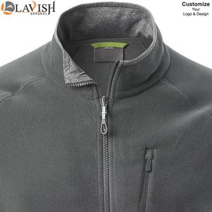 Chaqueta de Forro Polar Micro Polar Personalizada para Hombre, con Capucha, Cuello Alto, Manga Larga, Ecológica, Transpirable, de Secado Rápido, Talla Grande - Product Image 6