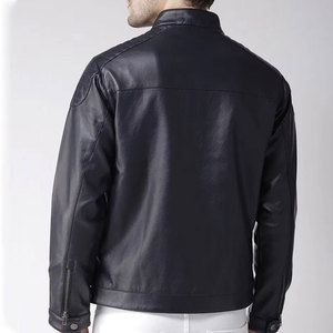 Latest Style Best Quality <b>Men</b> Leather <b>Jacket</b> in Wholesale Price Custom Color <b>Lightweight</b> Leather <b>Jacket</b> - Product Image 2