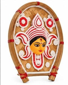 Handmade Pandal <b>Flower</b> Decorative <b>Panel</b> Durga Mata Wedding Festival Display Bamboo Frame - Product Image 5