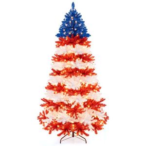 7.5 Feet Artificial Christmas <b>Tree</b> with Warm White LED <b>Lights</b> Elegant and Luminous Decor for Festive Season - Product Image 2