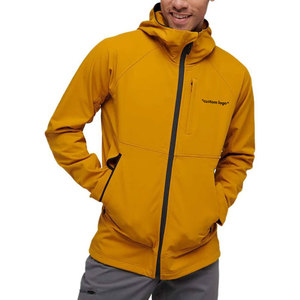 New Hooded <b>Canvas</b> Softshell <b>Jacket</b> Custom Design Winter <b>Work</b> Wear Men's Windproof Waterproof Polyester Lined Zip Front Logo - Product Image 2