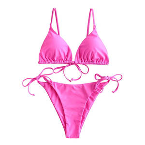 Conjunto de Bikini de Diseñador de Lujo al por Mayor para Mujer, Traje de Baño con Cuello en V, Ropa de Playa a Precio Económico - Product Image 2