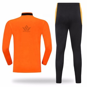 Conjunto Deportivo para Hombre, Rojo y Negro, con Cierre de Cremallera de un Cuarto, Sudadera de Manga Larga y Pantalones Deportivos, de Secado Rápido, en Poliéster, para Otoño - Product Image 5