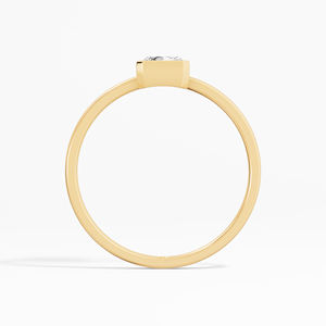 Radiant Cut 0,21 CTW Moissanite Solitaire Bezel Set Anillo de compromiso en Plata de Ley 925 para venta al por mayor - Product Image 3