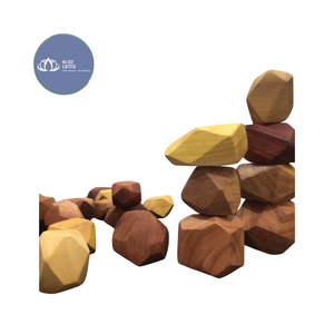 Jeu d'empilage de blocs en bois écologiques haut de gamme, très demandé, pour enfants, jouet éducatif pour développer la motricité fine, export. - Product Image 1