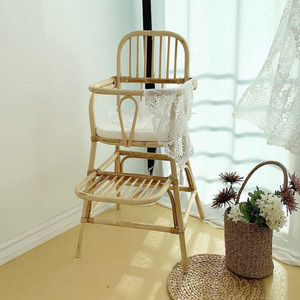 Silla alta de ratán de calidad superior para la comodidad del niño, sillas de alimentación para bebés al por mayor, silla alta para niños - Product Image 4