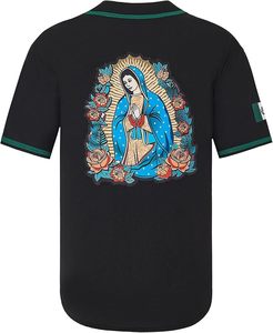 Happy Gilmore Mexico Guadalupe Maillots de baseball pour hommes, maillot de sport à manches courtes avec boutons, ample et respirant - Product Image 3