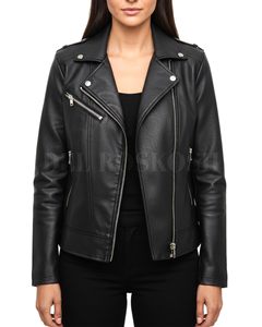 Women's Leather <b>Jacket</b> Warm Fashion <b>Jacket</b> OEM Elegant Girl Leather <b>Jacket</b> Solid <b>Pattern</b> <b>Jacket</b> for Women Wholesale Price - Product Image 6