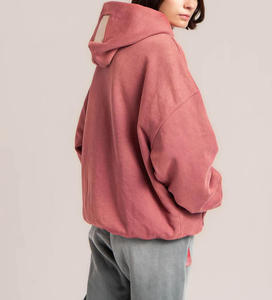 OEM Streetwear Cotton Heavyweight Oversized Double Layered Fleece Hoodie Unisex - Product Image 6