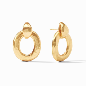 Pendientes de latón chapados en oro para mujer, aretes colgantes dorados de moda, joyería de lujo sin plomo, regalo para niñas de HF CRAFTS - Product Image 1