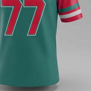 Diseña Tu Propio Logotipo, Jersey de Fútbol Americano Sublimado Personalizado, Unisex, Manga Corta, Venta al Por Mayor - Product Image 6