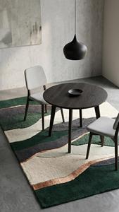 Decorative Handmade Wool Rug Anti-Slip Cotton Backing Geometric Pattern <b>Thick</b> Pile Customization Available for Home Commercial - Product Image 4